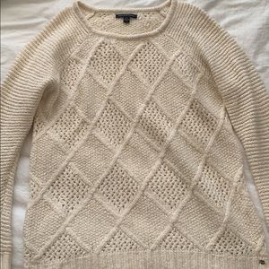 Cream American Eagle sweater